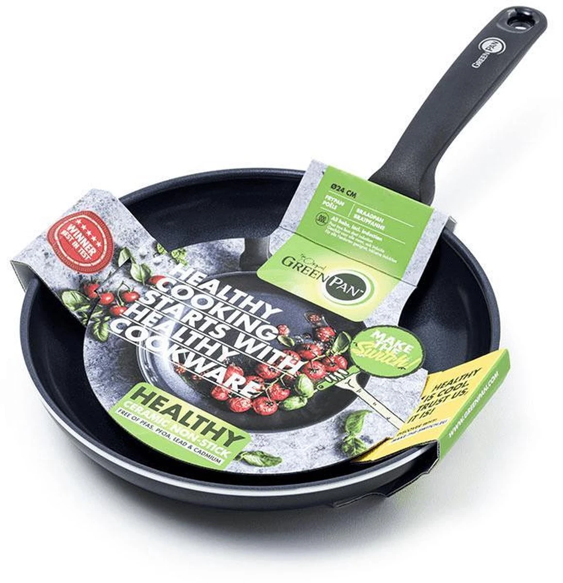 GREENPAN Cc002500-001 Braadpan 24cm 3 GREENPAN Cc002500-001 Braadpan 24cm