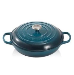 Le Creuset Braadpan Campagnard Signature Deep Teal - ø 30 Cm / 3.5 Liter 10 Le Creuset Braadpan Campagnard Signature Deep Teal - ø 30 Cm / 3.5 Liter -Keuken Serie Winkel 1197x1200 11