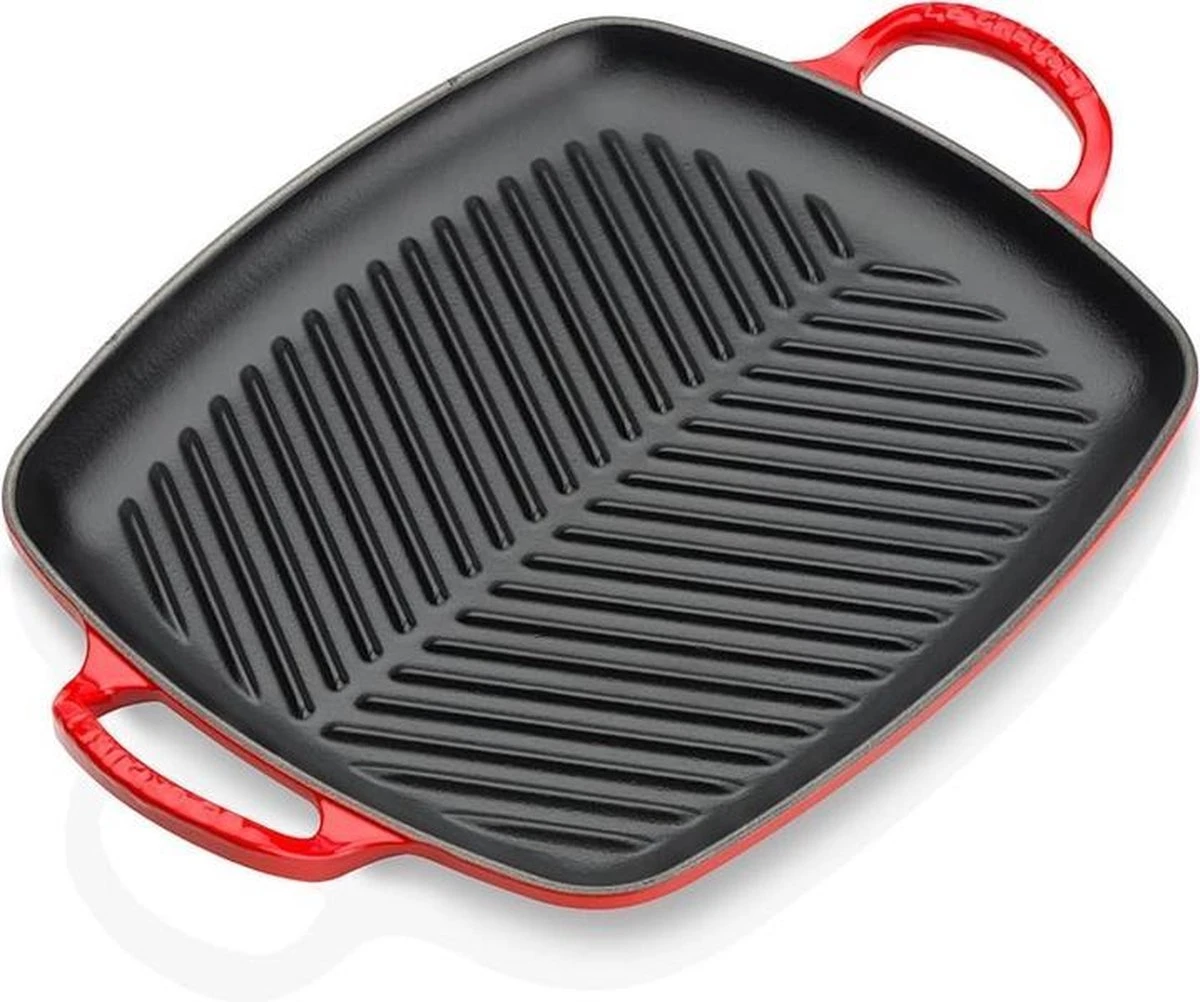Le Creuset Rechthoekige Grill 30cm Kersenrood 5 Le Creuset Rechthoekige Grill 30cm Kersenrood - Afbeelding 3