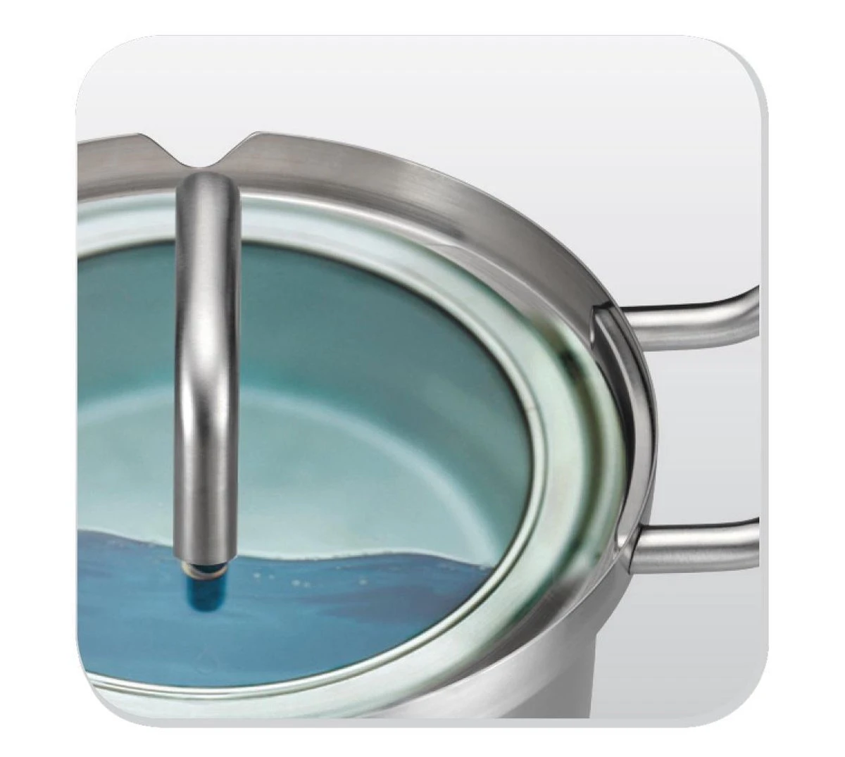 BK Q-linair Master Glas Pannenset - 5-delig - Glazen Deksel - Veilig Afgietsysteem - Inductie 6 BK Q-linair Master Glas Pannenset - 5-delig - Glazen Deksel - Veilig Afgietsysteem - Inductie - Afbeelding 4