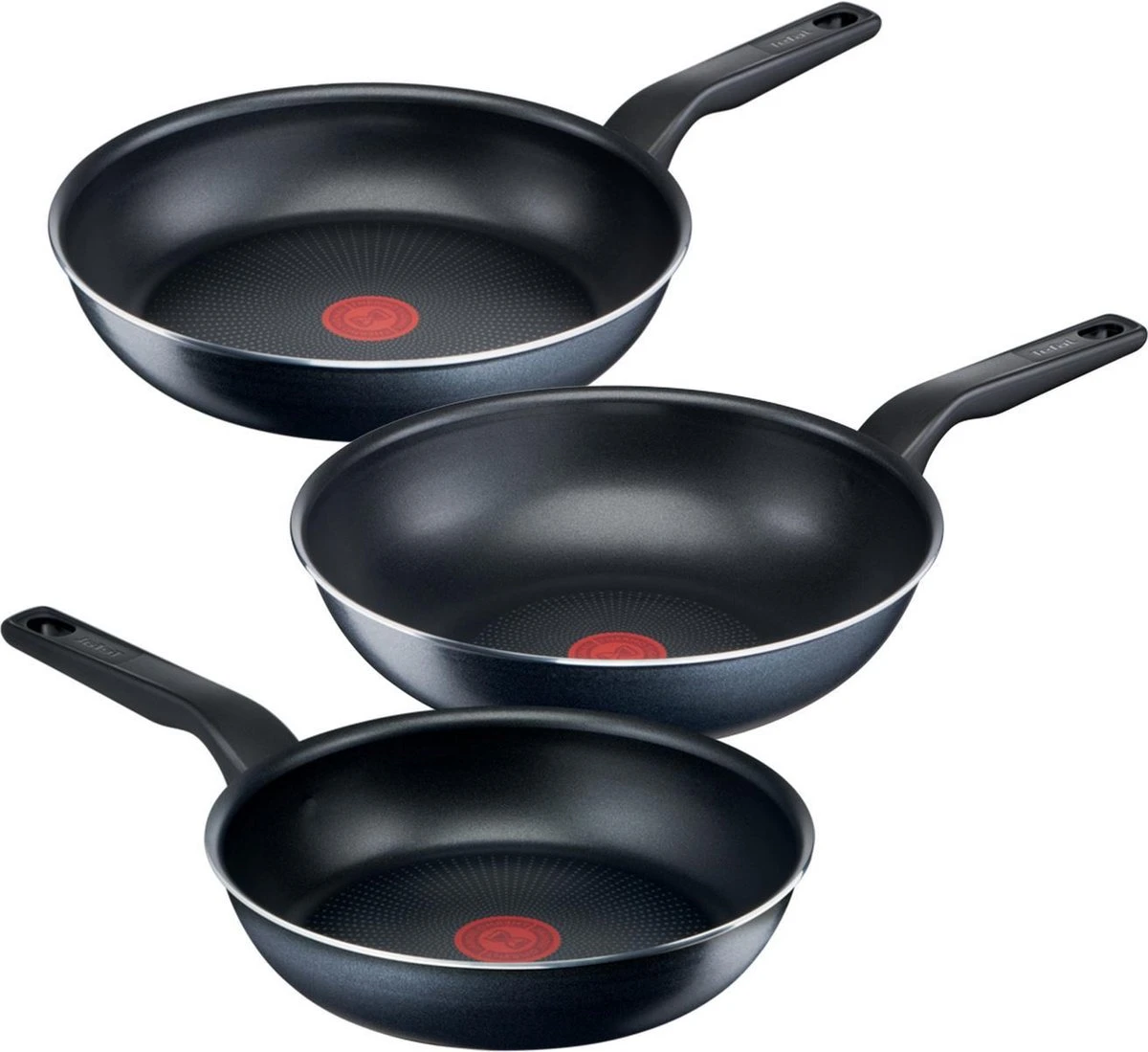 Tefal XL Force Pannenset 3 Delig - Kookpannen Ø 24 Cm + Ø 28 Cm & Wokpan Ø 28 Cm - Niet Geschikt Voor Inductie 3 Tefal XL Force Pannenset 3 Delig - Kookpannen Ø 24 Cm + Ø 28 Cm & Wokpan Ø 28 Cm - Niet Geschikt Voor Inductie