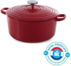 BK Bourgogne Braadpan Ø 24 Cm - Rood - Gietijzer - Inductie 19 BK Bourgogne Braadpan Ø 24 Cm - Rood - Gietijzer - Inductie -Keuken Serie Winkel 1200x1106