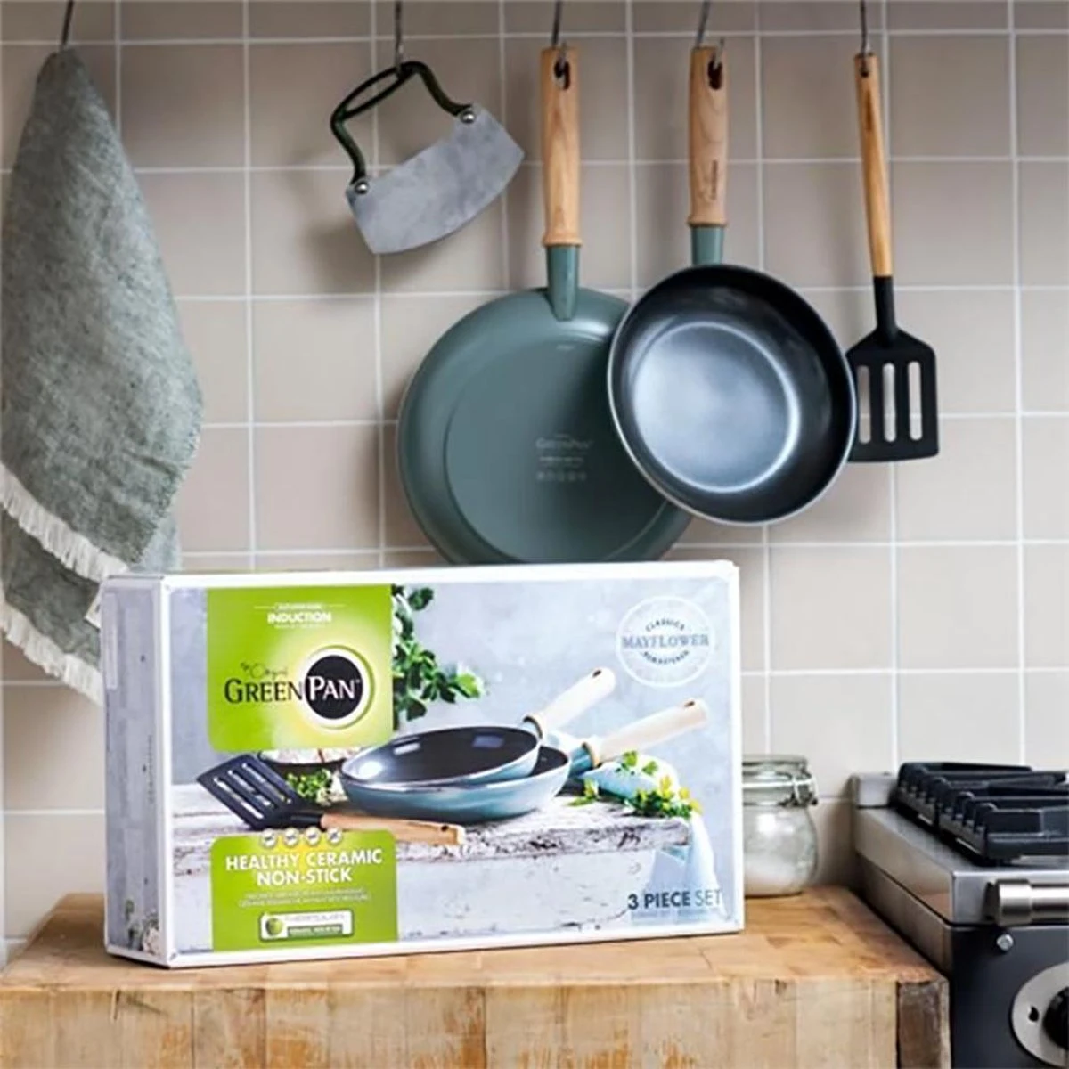 BK Greenpan Keramische Antikleef Pannenset 5-delig - Inductie - Greenpan - Pan - Mat - Koken - Keuken - RVS Pan - Pannenset - Anti Aanbak 8 BK Greenpan Keramische Antikleef Pannenset 5-delig - Inductie - Greenpan - Pan - Mat - Koken - Keuken - RVS Pan - Pannenset - Anti Aanbak - Afbeelding 6