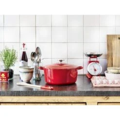 BK Bourgogne Braadpan Ø 28 Cm - Rood - Gietijzer - Inductie 16 BK Bourgogne Braadpan Ø 28 Cm - Rood - Gietijzer - Inductie -Keuken Serie Winkel 1200x1200 166