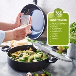Greenpan Torino Keramische Hapjespan - 28 Cm - Met Glazen Deksel 24 Greenpan Torino Keramische Hapjespan - 28 Cm - Met Glazen Deksel -Keuken Serie Winkel 1200x1200 216