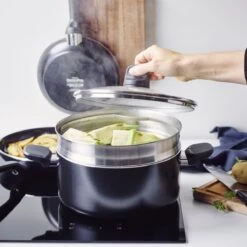 GreenPan Memphis Pannenset - 20-delig - Zwart - Inductie - PFAS-vrij 15 GreenPan Memphis Pannenset - 20-delig - Zwart - Inductie - PFAS-vrij -Keuken Serie Winkel 1200x1200 312