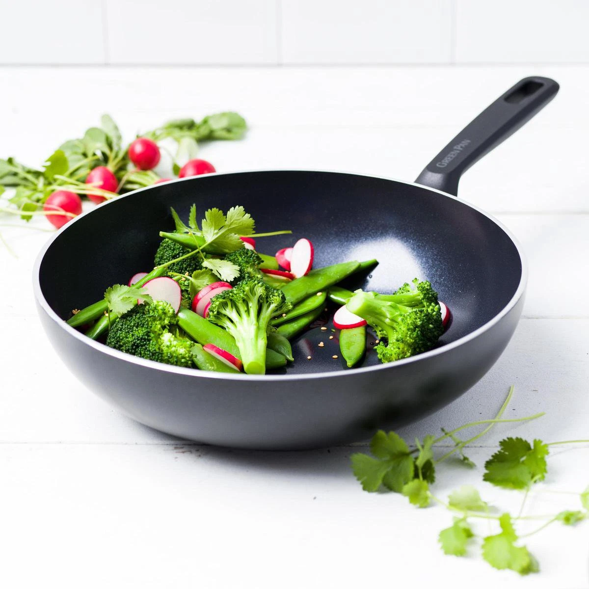 GreenPan Memphis Keramische Wokpan - Ø 28 Cm - PFAS-vrij 12 GreenPan Memphis Keramische Wokpan - Ø 28 Cm - PFAS-vrij - Afbeelding 10