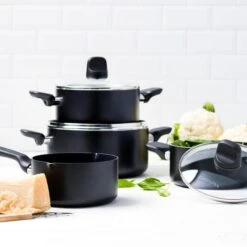 GreenPan Memphis Pannenset - 4-delig - Zwart - Inductie - PFAS-vrij 33 GreenPan Memphis Pannenset - 4-delig - Zwart - Inductie - PFAS-vrij -Keuken Serie Winkel 1200x1200 453