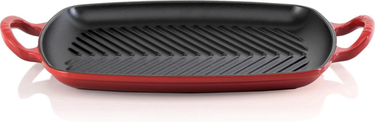 Le Creuset Rechthoekige Grill 30cm Kersenrood 3 Le Creuset Rechthoekige Grill 30cm Kersenrood