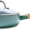 GreenPan Mayflower Hapjespan Met Deksel - Ø 24 Cm - Keramisch - Inductie 1 GreenPan Mayflower Hapjespan Met Deksel - Ø 24 Cm - Keramisch - Inductie -Keuken Serie Winkel 1200x437