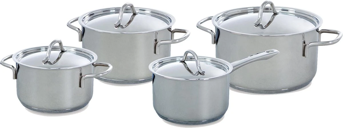BK Profiline Pannenset - 4-delig - RVS - Inductie 3 BK Profiline Pannenset - 4-delig - RVS - Inductie