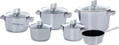 BK Conical Deluxe Kookpannenset - 5 Delig - RVS