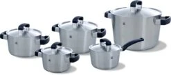 BK Conical Cool Pannenset - 5-delig - RVS - Geschikt Voor Alle Warmtebronnen -Keuken Serie Winkel 1200x525