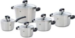 BK Conical Cool Pannenset - 5-delig - RVS - Geschikt Voor Alle Warmtebronnen -Keuken Serie Winkel 1200x608 1