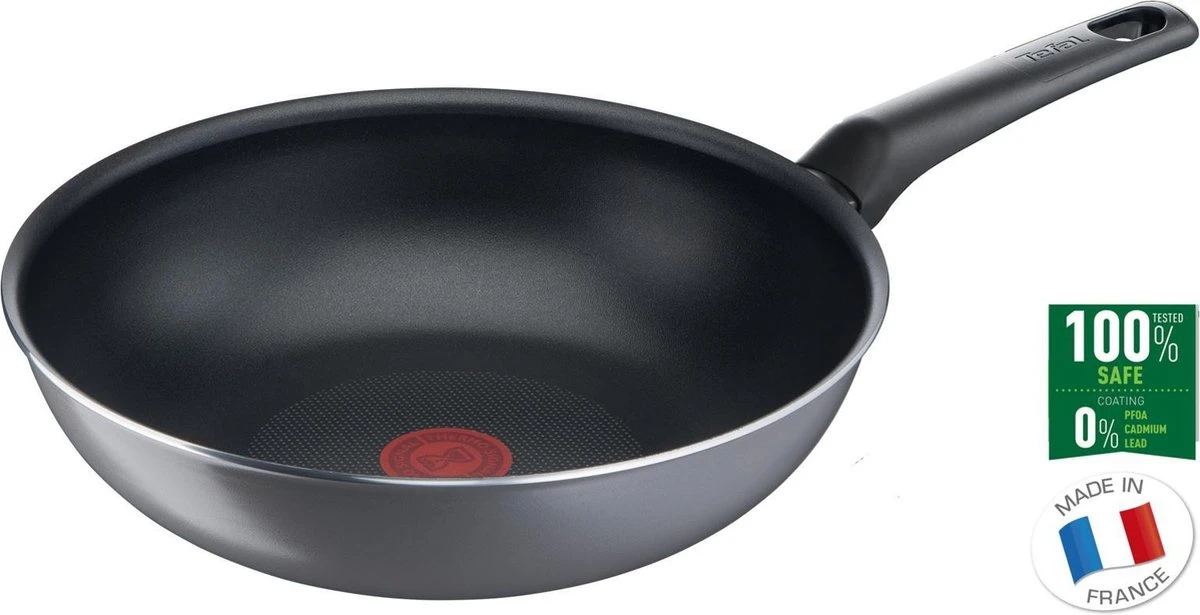Tefal Easy Plus Wokpan - Ø 28 Cm - Niet Geschikt Voor Inductie 4 Tefal Easy Plus Wokpan - Ø 28 Cm - Niet Geschikt Voor Inductie - Afbeelding 2