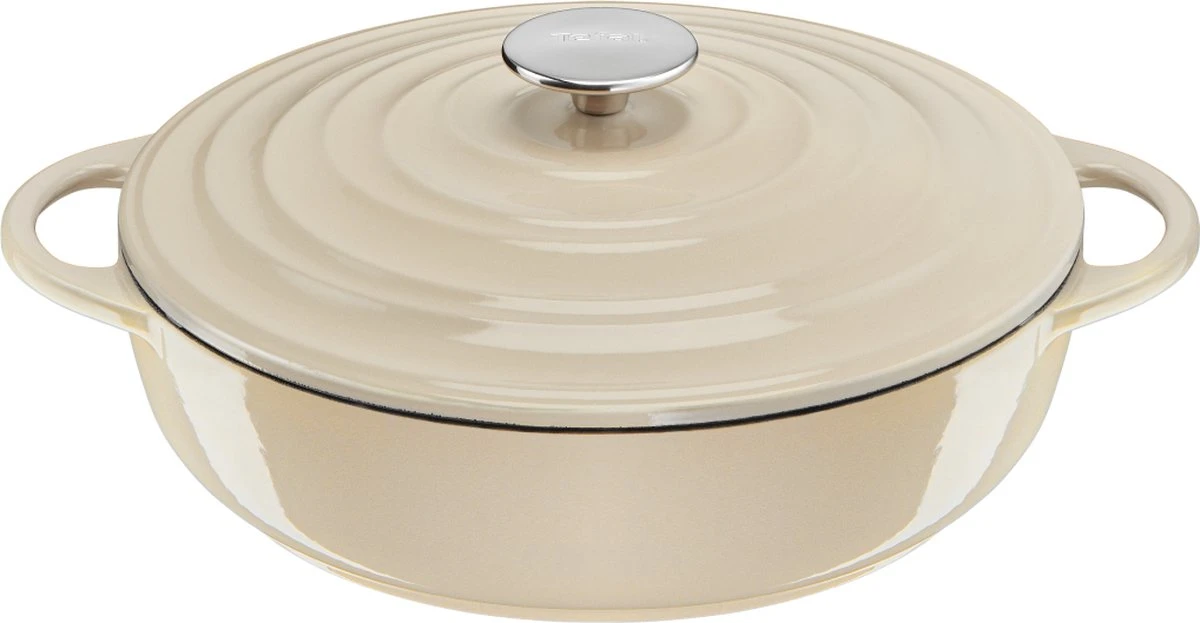 Tefal LOV Lage Braadpan - 3.8L - Ø28 Cm - Beige 3 Tefal LOV Lage Braadpan - 3.8L - Ø28 Cm - Beige