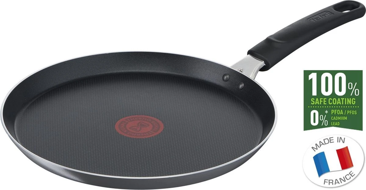 Tefal Simply Clean Pannenkoekpan 25 Cm - Let Op! Niet Geschikt Voor INDUCTIE! 8 Tefal Simply Clean Pannenkoekpan 25 Cm - Let Op! Niet Geschikt Voor INDUCTIE! - Afbeelding 6