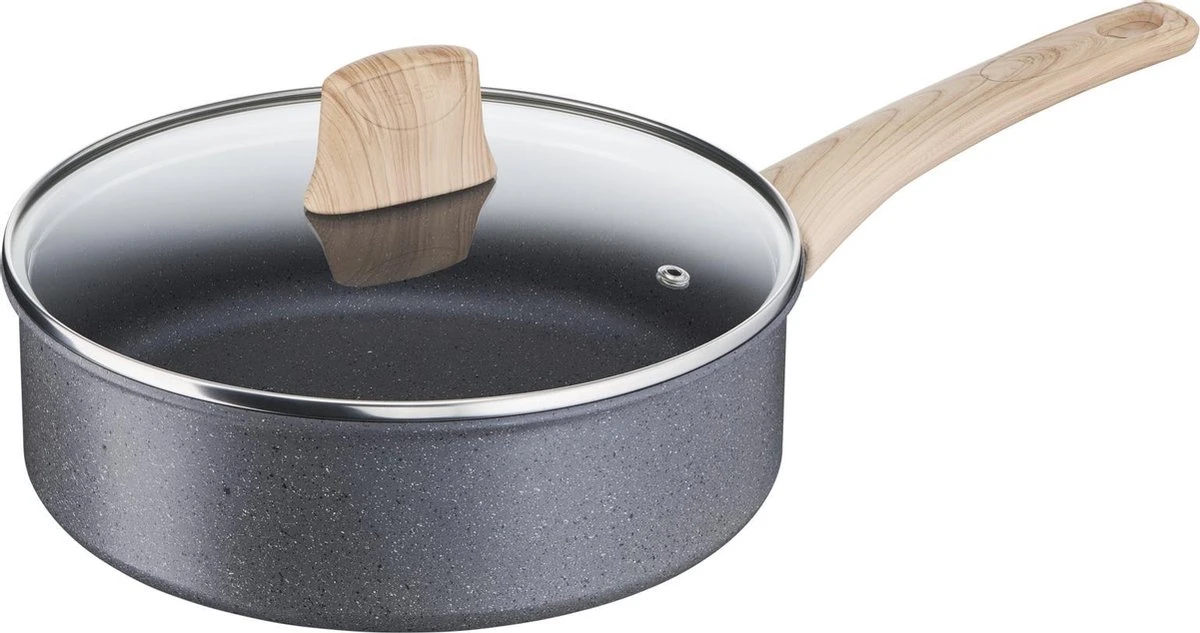 Tefal Natural Force Hapjespan - Ø 24 Cm + Deksel 3 Tefal Natural Force Hapjespan - Ø 24 Cm + Deksel