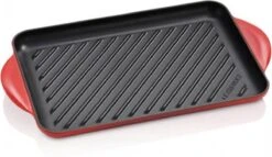 Le Creuset - Gietijzeren Grillplaat - 32x22cm - Kersenrood -Keuken Serie Winkel 1200x697 2