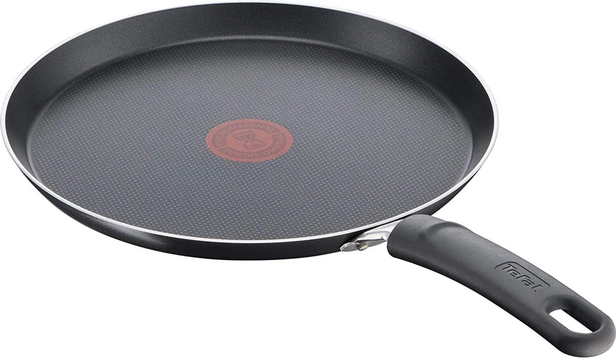 Tefal Simply Clean Pannenkoekenpan - Crêpe Pan Non-stick Coating - Pancake Pan - Titanium - Ø25 Cm - Zwart 5 Tefal Simply Clean Pannenkoekenpan - Crêpe Pan Non-stick Coating - Pancake Pan - Titanium - Ø25 Cm - Zwart - Afbeelding 3