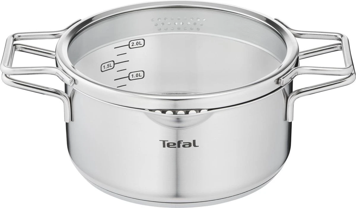 Tefal Nordica Pannenset 3 Delig - Steelpan Ø 16 Cm & Kookpan Ø 20 + Ø 24 Cm 4 Tefal Nordica Pannenset 3 Delig - Steelpan Ø 16 Cm & Kookpan Ø 20 + Ø 24 Cm - Afbeelding 2