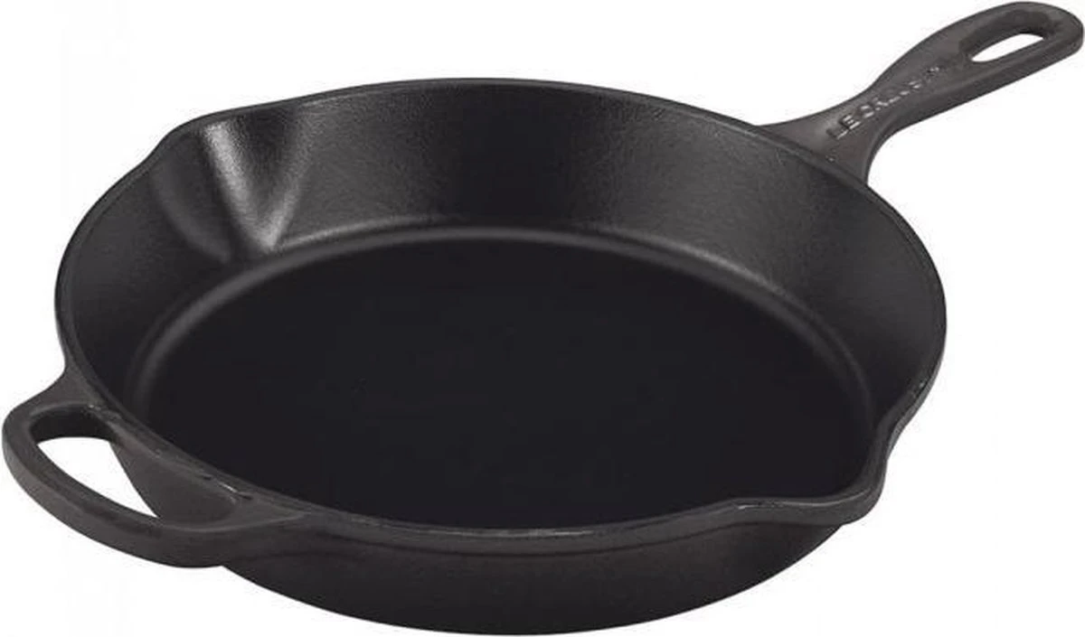 Le Creuset Hoge Ronde Skillet Mat Zwart 26cm 3 Le Creuset Hoge Ronde Skillet Mat Zwart 26cm