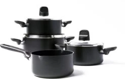 GreenPan Memphis Pannenset - 4-delig - Zwart - Inductie - PFAS-vrij