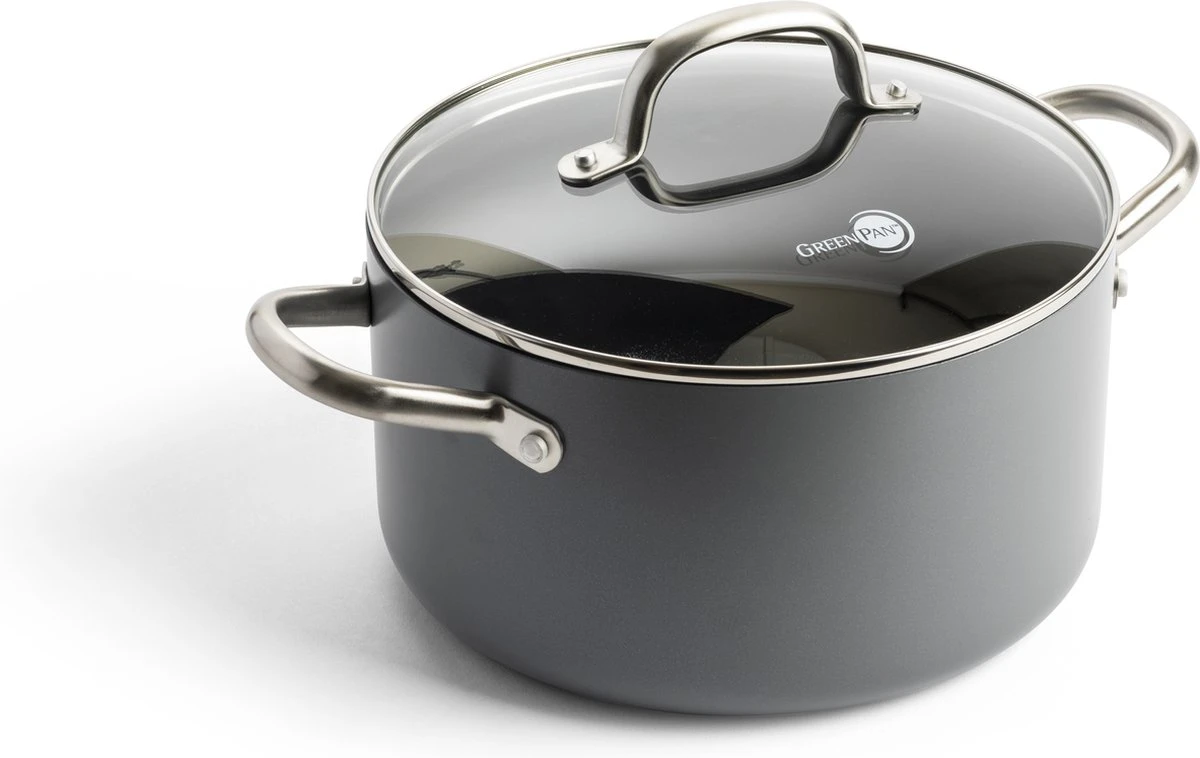 GreenPan Mayflower Pro Pannenset - 10-delig - Grijs - Inductie - PFAS-vrij 11 GreenPan Mayflower Pro Pannenset - 10-delig - Grijs - Inductie - PFAS-vrij - Afbeelding 9