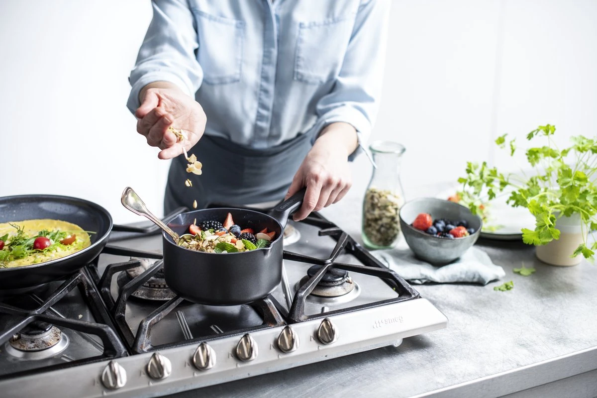 GreenPan Memphis Pannenset - 4-delig - Zwart - Inductie - PFAS-vrij 6 GreenPan Memphis Pannenset - 4-delig - Zwart - Inductie - PFAS-vrij - Afbeelding 4