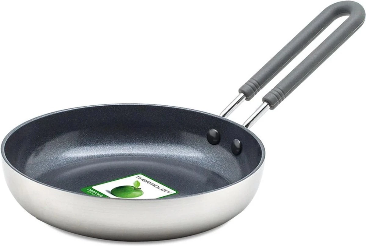 GreenPan Mini Koekenpan 14cm - Zilver - Inductie - PFAS-vrij 3 GreenPan Mini Koekenpan 14cm - Zilver - Inductie - PFAS-vrij