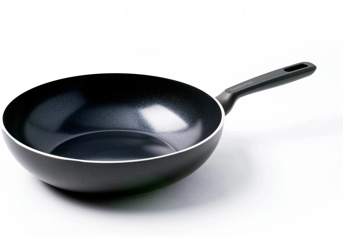 GreenPan Memphis Keramische Wokpan - Ø 28 Cm - PFAS-vrij 3 GreenPan Memphis Keramische Wokpan - Ø 28 Cm - PFAS-vrij