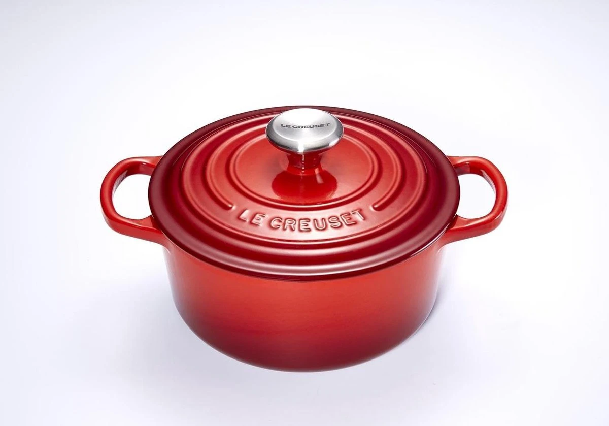 Le Creuset Signature Braadpan - 4,2 L - 24 Cm - Kersenrood 11 Le Creuset Signature Braadpan - 4,2 L - 24 Cm - Kersenrood - Afbeelding 9