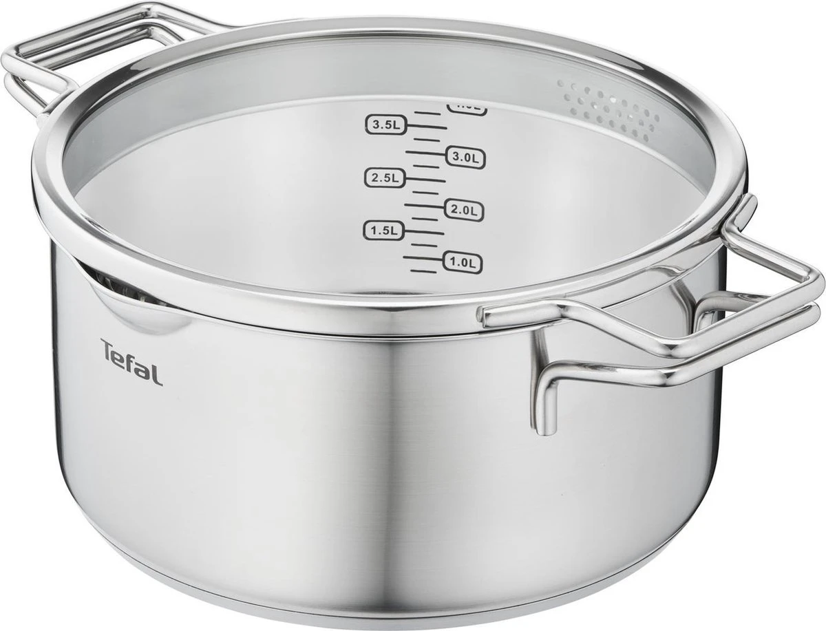 Tefal Nordica Pannenset 4 Delig - Steelpan Ø16 Cm & Kookpan Ø 18 + Ø 20 + Ø 24 Cm 10 Tefal Nordica Pannenset 4 Delig - Steelpan Ø16 Cm & Kookpan Ø 18 + Ø 20 + Ø 24 Cm - Afbeelding 8