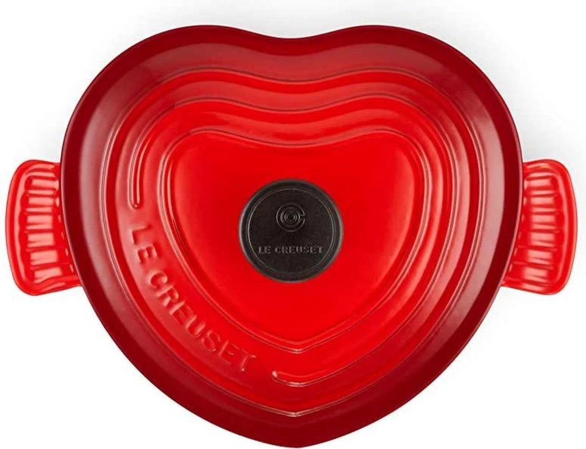 LE CREUSET - Signature - Braadpan Hart 20cm Rood 3 LE CREUSET - Signature - Braadpan Hart 20cm Rood - Afbeelding 2