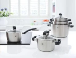 BK Conical Cool Pannenset - 5-delig - RVS - Geschikt Voor Alle Warmtebronnen -Keuken Serie Winkel 1200x929