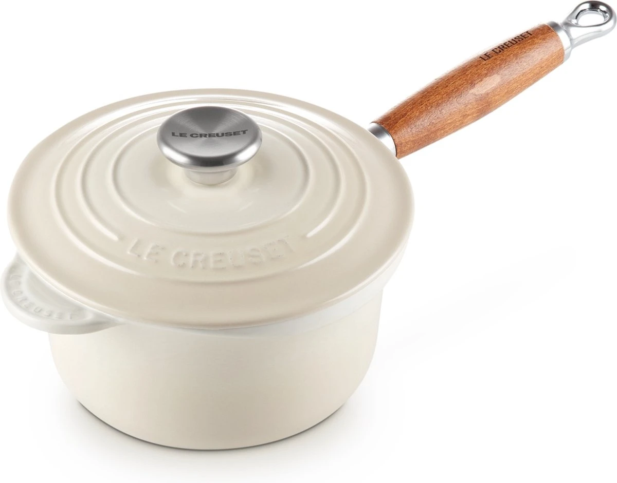 Le Creuset Steelpan - Met Deksel - Tradition - Meringue - ø 18 Cm / 1.8 Liter 6 Le Creuset Steelpan - Met Deksel - Tradition - Meringue - ø 18 Cm / 1.8 Liter - Afbeelding 4